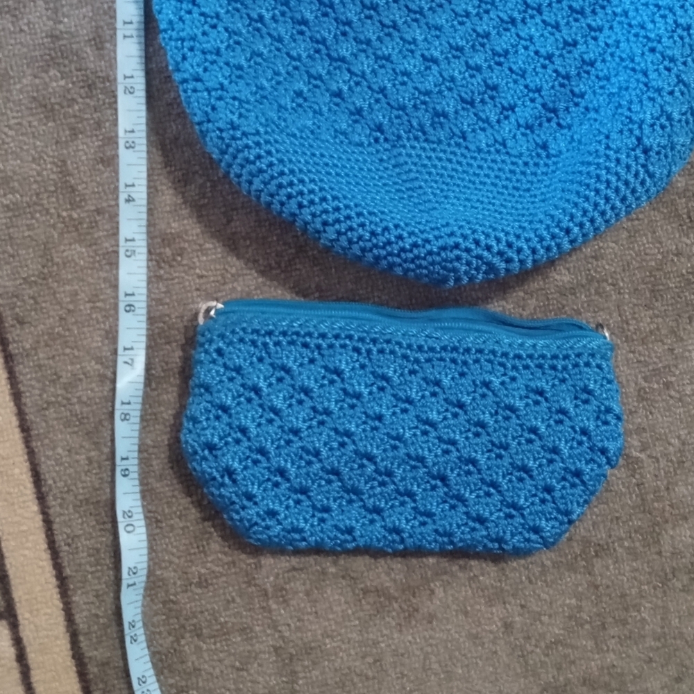 The Sak Bright Blue Hobo Bag and Pouch Set - Picture 3 of 7